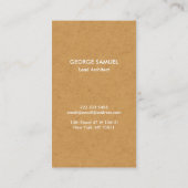 Modern Architectural Blocks Logo White/Tan 名刺 (裏面)