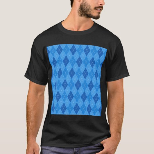 Modern Argyle Chic, Cozy Argyle Classic Tシャツ (正面)
