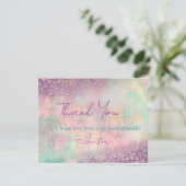 Modern Art Abstract Paint Watercolor Artist サンキューカード (スタンド正面)