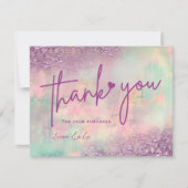 Modern Art Abstract Paint Watercolor Artist サンキューカード (正面)