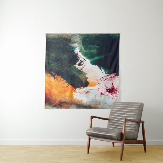 Modern art, abstract painting. Fine art abstract p タペストリー (インサイチュ(横))