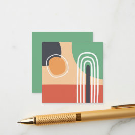 Modern art abstract rainbow and sun エンクロージャーカード