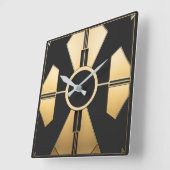 Modern Art Deco スクエア壁時計 (傾斜)