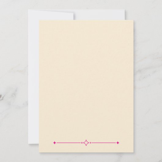 Modern Art Deco 50 and Fabulous Birthday 招待状 (裏面)