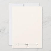 Modern Art Deco 50 and Fabulous Birthday  招待状 (裏面)