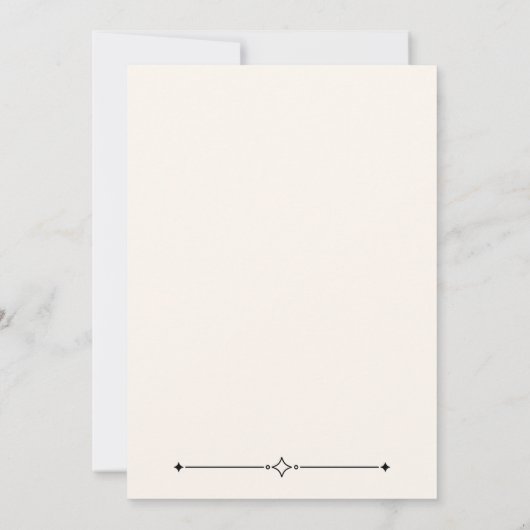 Modern Art Deco 50 and Fabulous Birthday  招待状 (裏面)