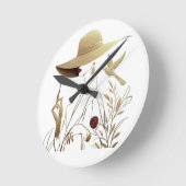 Modern Art & Fashion Wall Clock ラウンド壁時計 (傾斜)