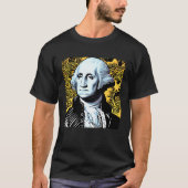 Modern Art George Washington 4th of July Patriotic Tシャツ (正面)