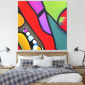 Modern art representative of our society キャンバスプリント (インサイチュ (寝室))