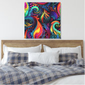Modern Art Stretched Canvas Print キャンバスプリント (インサイチュ (寝室))