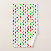 Modern Art Water Drops Teardrop Pattern Towel Set バスタオルセット (ハンドタオル)