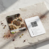Modern Artisan Chocolate Brand QR Code  名刺