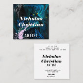 Modern Artist | Colorful | Paint Brushed  スクエア名刺 (正面/裏面)