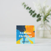 Modern Artist | Colorful | Paint Brushed  スクエア名刺 (スタンド正面)
