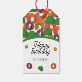 Modern Artistic Autumn Colorful Pattern ギフトタグ