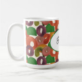 Modern Artistic Autumn Colorful Pattern コーヒーマグカップ (左)