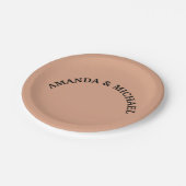 Modern Artistic Creative Tumbleweed Color ペーパープレート (アングル)