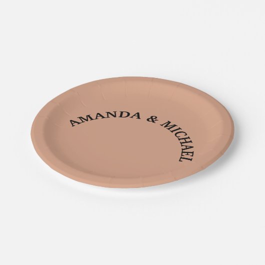 Modern Artistic Creative Tumbleweed Color ペーパープレート (アングル)