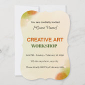 Modern Artistic Event Card | Creative Art Workshop 招待状 (正面)
