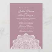 Modern Artistic Motif Style Mandala Wedding 招待状 (正面)