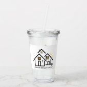 Modern Ask Me About Real Estate  アクリルタンブラー (裏面)