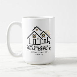 Modern Ask Me About Real Estate  コーヒーマグカップ