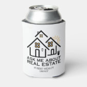 Modern Ask Me About Real Estate Drink 缶クーラー (缶裏面)