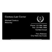 Modern Attorney Logo Business Card Magnet マグネット名刺 (正面)