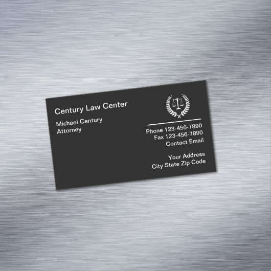 Modern Attorney Logo Business Card Magnet マグネット名刺 (インサイチュ)