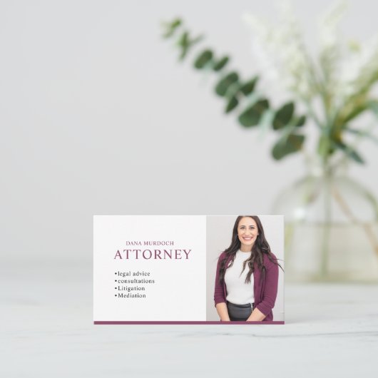 Modern Attorney Professional Photo 名刺 (スタンド正面)