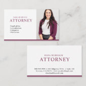 Modern Attorney Professional Photo 名刺 (正面/裏面)