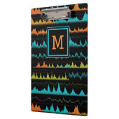 Modern Audio Waveform & Sound Frequency Monogram クリップボード (左)
