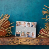 Modern Auntie Photo Collage Heart Script フォトプラーク (側面)