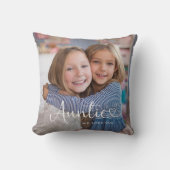 Modern Auntie We Love You Cute Heart 2 Photo クッション (正面)