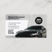 Modern automotive car detailing 名刺 (裏面)