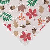 Modern Autumn Leaves and Acorns Pattern 薄葉紙 (詳細)