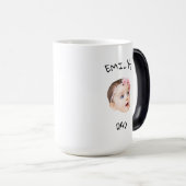 Modern Baby Face For New Dad New Father's Day Gift モーフィングマグカップ (正面右)