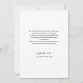 Modern Baby Photo Collage Newborn Thank You Card サンキューカード (裏面)