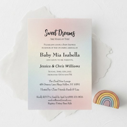 Modern Baby Shower Invite 招待状