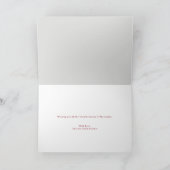 Modern Baby's First Christmas Custom 3 Photos シーズンカード (内部)