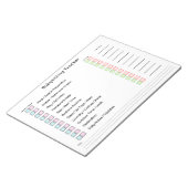 Modern Babysitting Tracker Task Planner ノートパッド (アングル)
