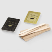 Modern Back & Gold Race Horse Derby Party  ハンドファン (組立なし)