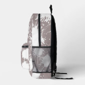Modern Backpack – Ash Grey & White  プリントバックパック (右)