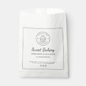 Modern Bakery Custom Logo Paper Bag フェイバーバッグ (正面)