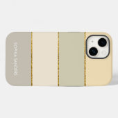 Modern band | Elegant Pastel Yellow Tones Case-Mate iPhoneケース (裏面 (横))