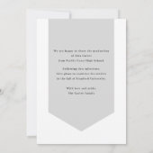 Modern Banner Graduate Announcement  招待状 (裏面)