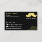 Modern Barber Business Card 名刺 (裏面)