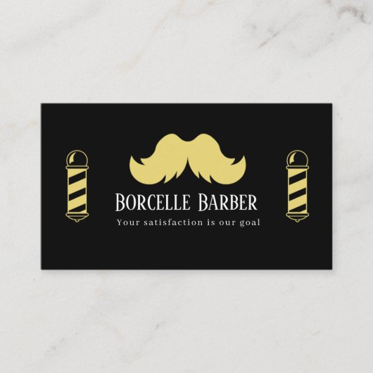 Modern Barber Business Card 名刺 (正面)
