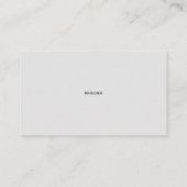 'Modern Barber' Business Card 名刺 (裏面)
