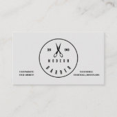'Modern Barber' Business Card 名刺 (正面)